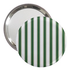 Plaid Line Green Line Vertical 3  Handbag Mirrors by Mariart