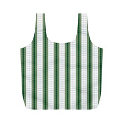 Plaid Line Green Line Vertical Full Print Recycle Bags (m)  by Mariart