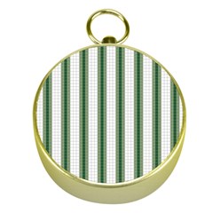 Plaid Line Green Line Vertical Gold Compasses by Mariart