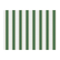 Plaid Line Green Line Vertical Double Sided Flano Blanket (mini)  by Mariart