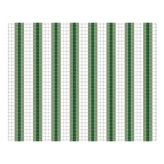 Plaid Line Green Line Vertical Double Sided Flano Blanket (large)  by Mariart