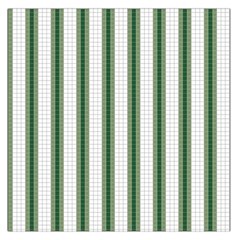 Plaid Line Green Line Vertical Large Satin Scarf (square) by Mariart