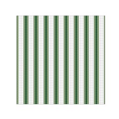 Plaid Line Green Line Vertical Small Satin Scarf (square) by Mariart