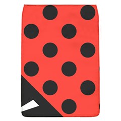 Red Black Hole White Line Wave Chevron Polka Circle Flap Covers (l)  by Mariart