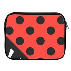 Red Black Hole White Line Wave Chevron Polka Circle Apple Ipad 2/3/4 Zipper Cases by Mariart