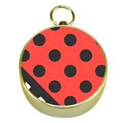 Red Black Hole White Line Wave Chevron Polka Circle Gold Compasses