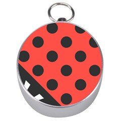 Red Black Hole White Line Wave Chevron Polka Circle Silver Compasses by Mariart