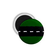 Road Street Green Black White Line 1 75  Magnets by Mariart