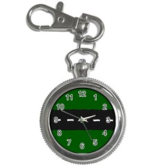 Road Street Green Black White Line Key Chain Watches by Mariart