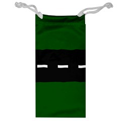 Road Street Green Black White Line Jewelry Bag by Mariart