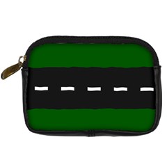 Road Street Green Black White Line Digital Camera Cases by Mariart