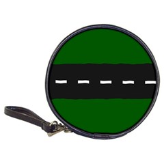 Road Street Green Black White Line Classic 20-cd Wallets by Mariart