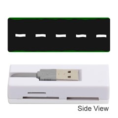 Road Street Green Black White Line Memory Card Reader (stick)  by Mariart