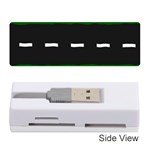 Road Street Green Black White Line Memory Card Reader (Stick)  Front