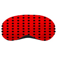 Red White Black Hole Polka Circle Sleeping Masks by Mariart