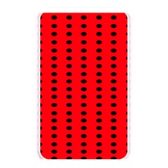 Red White Black Hole Polka Circle Memory Card Reader