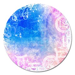 Horoscope Compatibility Love Romance Star Signs Zodiac Magnet 5  (round) by Mariart