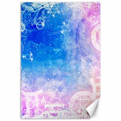 Horoscope Compatibility Love Romance Star Signs Zodiac Canvas 12  X 18   by Mariart