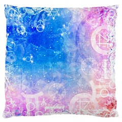 Horoscope Compatibility Love Romance Star Signs Zodiac Large Flano Cushion Case (one Side) by Mariart