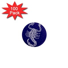 Scorpio Zodiac Star 1  Mini Magnets (100 Pack)  by Mariart