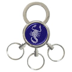 Scorpio Zodiac Star 3-ring Key Chains by Mariart