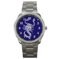 Scorpio Zodiac Star Sport Metal Watch by Mariart