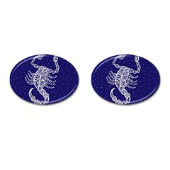 Scorpio Zodiac Star Cufflinks (oval) by Mariart