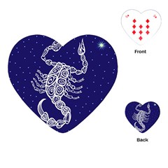 Scorpio Zodiac Star Playing Cards (heart)  by Mariart