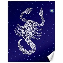 Scorpio Zodiac Star Canvas 12  X 16  