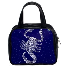 Scorpio Zodiac Star Classic Handbags (2 Sides) by Mariart