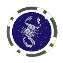 Scorpio Zodiac Star Poker Chip Card Guard (10 Pack) by Mariart