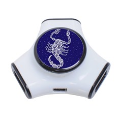 Scorpio Zodiac Star 3-port Usb Hub by Mariart