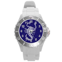 Scorpio Zodiac Star Round Plastic Sport Watch (l) by Mariart