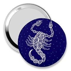 Scorpio Zodiac Star 3  Handbag Mirrors by Mariart