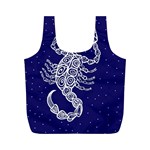 Scorpio Zodiac Star Full Print Recycle Bags (M)  Front