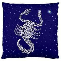 Scorpio Zodiac Star Standard Flano Cushion Case (one Side) by Mariart