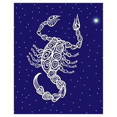 Scorpio Zodiac Star Drawstring Bag (small) by Mariart