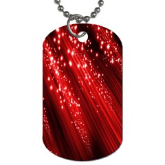 Red Space Line Light Black Polka Dog Tag (one Side) by Mariart