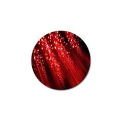 Red Space Line Light Black Polka Golf Ball Marker by Mariart