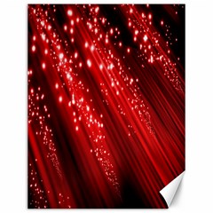 Red Space Line Light Black Polka Canvas 12  X 16  