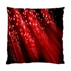 Red Space Line Light Black Polka Standard Cushion Case (one Side) by Mariart