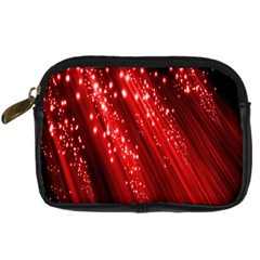 Red Space Line Light Black Polka Digital Camera Cases by Mariart