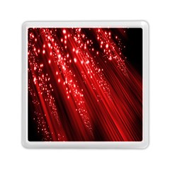 Red Space Line Light Black Polka Memory Card Reader (square)  by Mariart