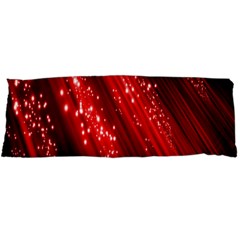 Red Space Line Light Black Polka Body Pillow Case Dakimakura (two Sides) by Mariart