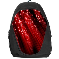 Red Space Line Light Black Polka Backpack Bag by Mariart