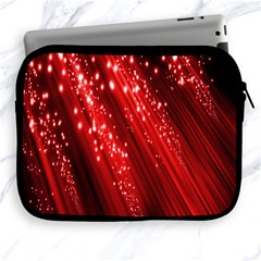 Red Space Line Light Black Polka Apple Ipad 2/3/4 Zipper Cases by Mariart