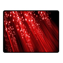 Red Space Line Light Black Polka Double Sided Fleece Blanket (small)  by Mariart