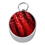 Red Space Line Light Black Polka Mini Silver Compasses Front