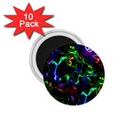 Saga Colors Rainbow Stone Blue Green Red Purple Space 1.75  Magnets (10 pack)  Front