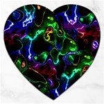 Saga Colors Rainbow Stone Blue Green Red Purple Space Jigsaw Puzzle (Heart) Front